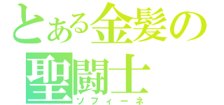 とある金髪の聖闘士（ソフィーネ）