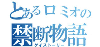 とあるロミオの禁断物語（ゲイストーリー）