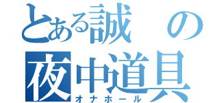 とある誠の夜中道具（オナホール）