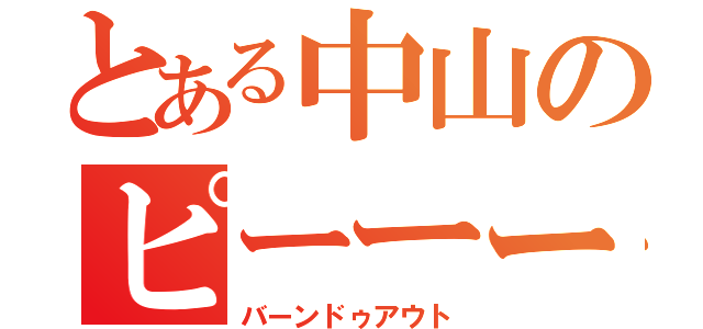 とある中山のピーーーー（バーンドゥアウト）