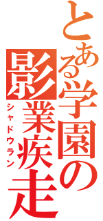 とある学園の影業疾走Ⅱ（シャドウラン）