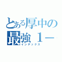 とある厚中の最強１－５（インデックス）