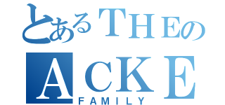 とあるＴＨＥのＡＣＫＥＲＭＡＮ（ＦＡＭＩＬＹ）