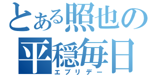 とある照也の平穏毎日（エブリデー）