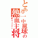 とある一中蹴球部の熱血主将（新キャプテン）