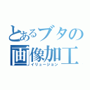 とあるブタの画像加工（イリュージョン）