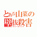 とある山菜の壁抜殺害（ウォールハック）