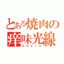 とある焼肉の痒味光線（カルビーム）