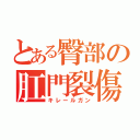 とある臀部の肛門裂傷（キレールガン）