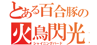 とある百合豚の火鳥閃光（シャイニングバード）