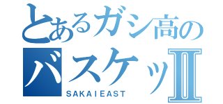 とあるガシ高のバスケット部Ⅱ（ＳＡＫＡＩＥＡＳＴ ）