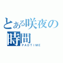 とある咲夜の時間（ＰＡＤＴＩＭＥ）