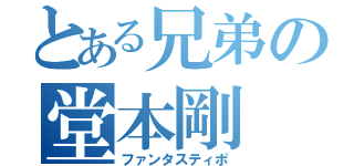 とある兄弟の堂本剛（ファンタスティポ）