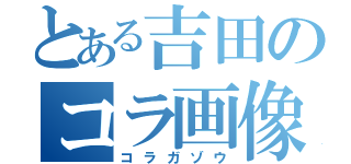 とある吉田のコラ画像（コラガゾウ）