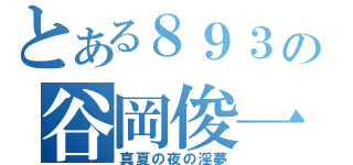 とある８９３の谷岡俊一（真夏の夜の淫夢）