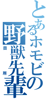 とあるホモビの野獣先輩（田所）