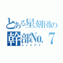 とある星刻団の幹部№７（レッドアイ）