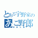 とある宇野家のあご野郎（宇野小春）