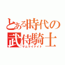 とある時代の武侍騎士（サムライナイト）