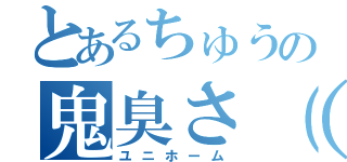 とあるちゅうの鬼臭さ（笑）（ユニホーム）