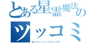 とある星霊魔法のツッコミ役（ルーシィ・ハートフィリア）