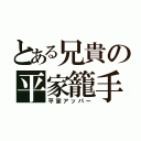 とある兄貴の平家籠手（平家アッパー）