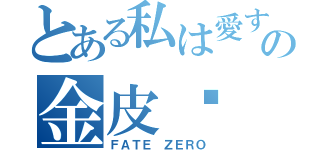 とある私は愛するの金皮卡（ＦＡＴＥ ＺＥＲＯ）