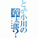 とある小川の章太郎？（いかれ野郎）