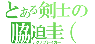 とある剣士の脇迫圭（笑）（テクノブレイカ―）