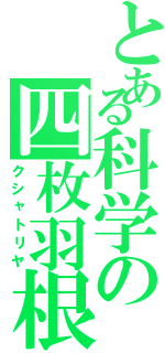 とある科学の四枚羽根（クシャトリヤ）