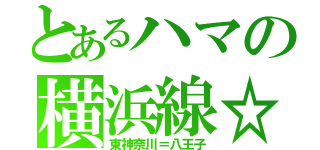 とあるハマの横浜線☆（東神奈川＝八王子）