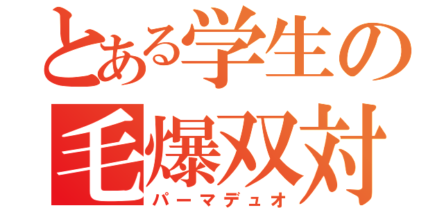 とある学生の毛爆双対（パーマデュオ）