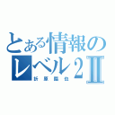 とある情報のレベル２Ⅱ（折原臨也）