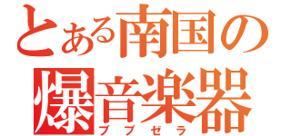 とある南国の爆音楽器（ブブゼラ）