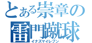 とある崇章の雷門蹴球（イナズマイレブン）