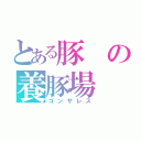 とある豚の養豚場（ゴンザレス）