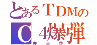 とあるＴＤＭのＣ４爆弾（弁当＠）