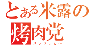 とある米露の烤肉党（メラメラと～）