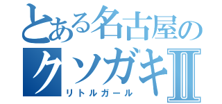 とある名古屋のクソガキⅡ（リトルガール）