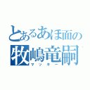 とあるあほ面の牧嶋竜嗣（マッキー）