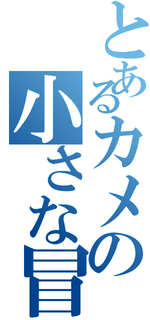 とあるカメの小さな冒険（）