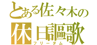 とある佐々木の休日謳歌（フリーダム）