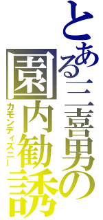 とある三喜男の園内勧誘（カモンディズニー）