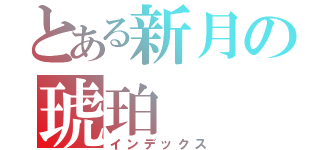 とある新月の琥珀（インデックス）