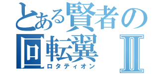 とある賢者の回転翼Ⅱ（ロタティオン）