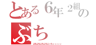 とある６年２組のぶち（ぶちぶちぶちぶちぶっちィィィィィ）