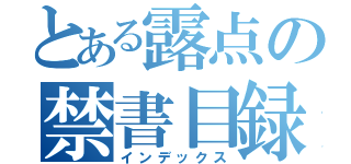 とある露点の禁書目録（インデックス）