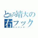 とある靖大の右フック（ワンパンチ）