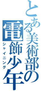 とある美術部の電飾少年（シャイニング）