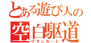 とある遊び人の空白駆道（ブランカート）